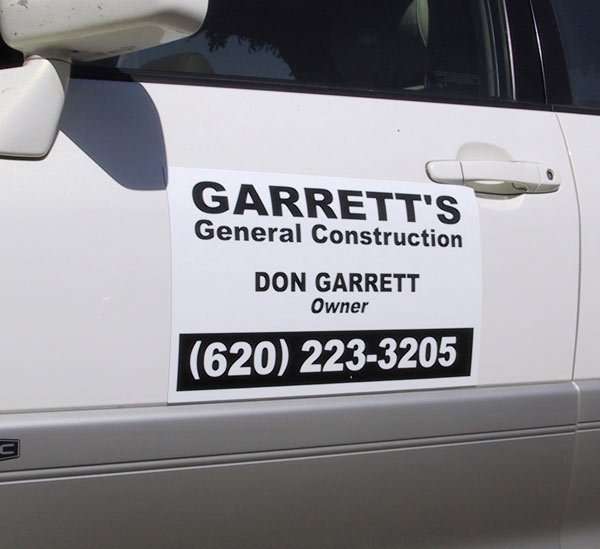 contractor magnetic sign