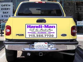 truck magnetic signs
