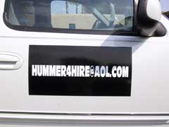 Vehicle graphics hummer4hire