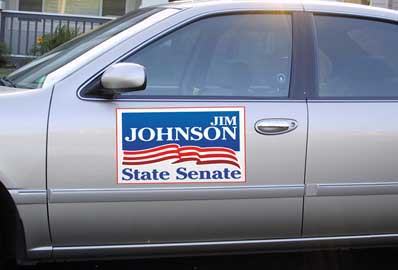 political-mag-on-car