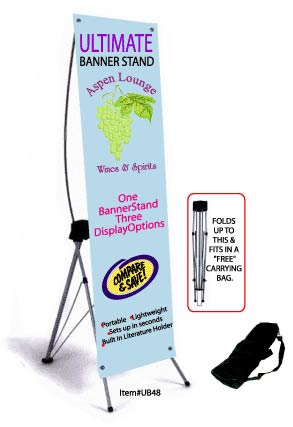 adjustable banner stand