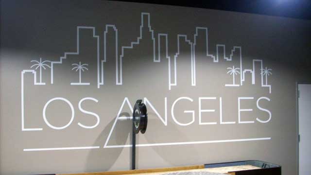 LA wall graphic