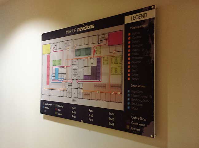 wall directory map