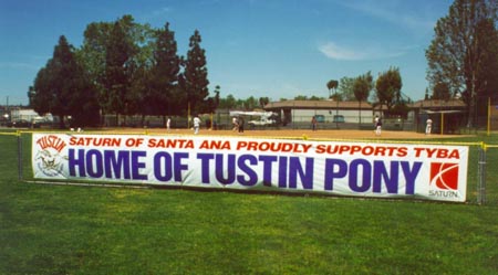 large fence banner