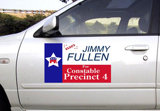 campaign magnetic sign