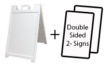 a-frame-double-sign